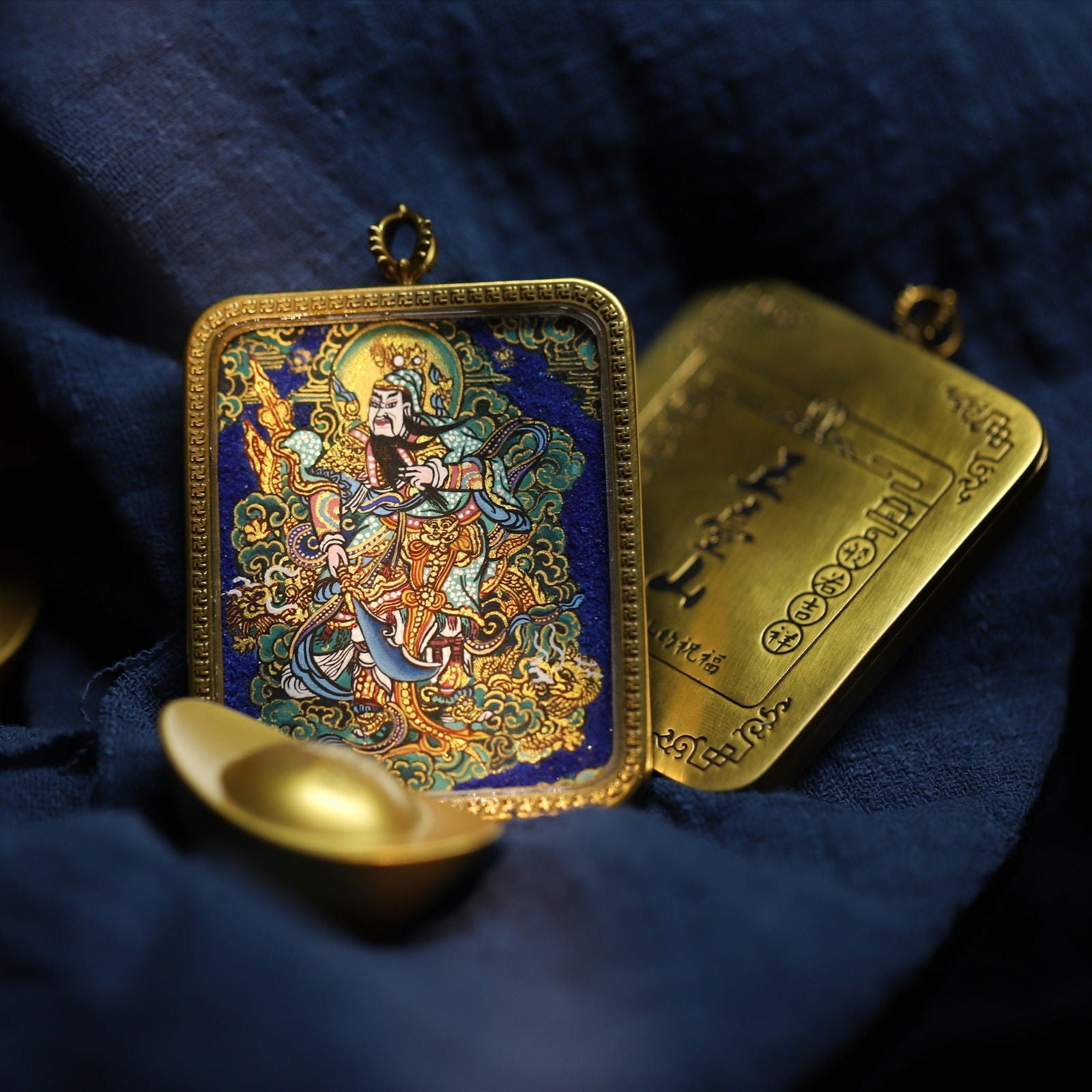 Thangka_Buddha_Hand-Painted_Loyalty_and_Protection_Green_Robe_Guan_Gong_Thangka_-_Thangka_Buddha_-_-3059601