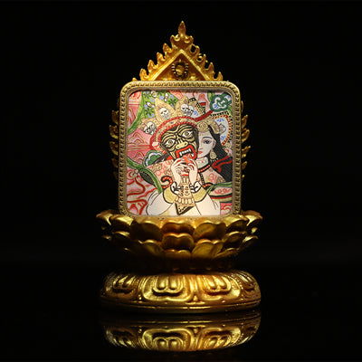 Thangka_Buddha_Hand-painted_Tibetan_Zakiram_Goddess_of_Wealth_Past_And_Present_Thangka_-_Thangka_Buddha_-_Thangka_Buddha-2797334