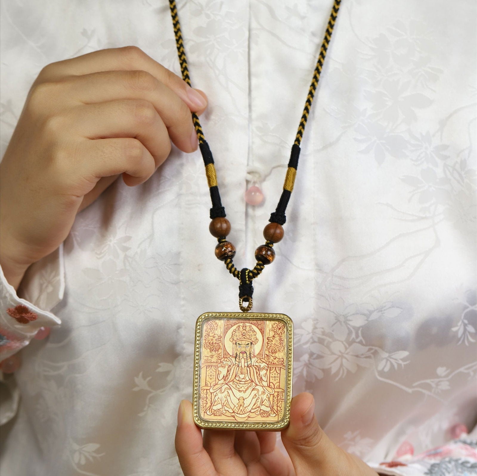 Thangka_Buddha_Hand_Painted_Gold_Wealth_and_Protection_Dragon_WuYe_Square_Thangka_-_Thangka_Buddha_-_-2787690