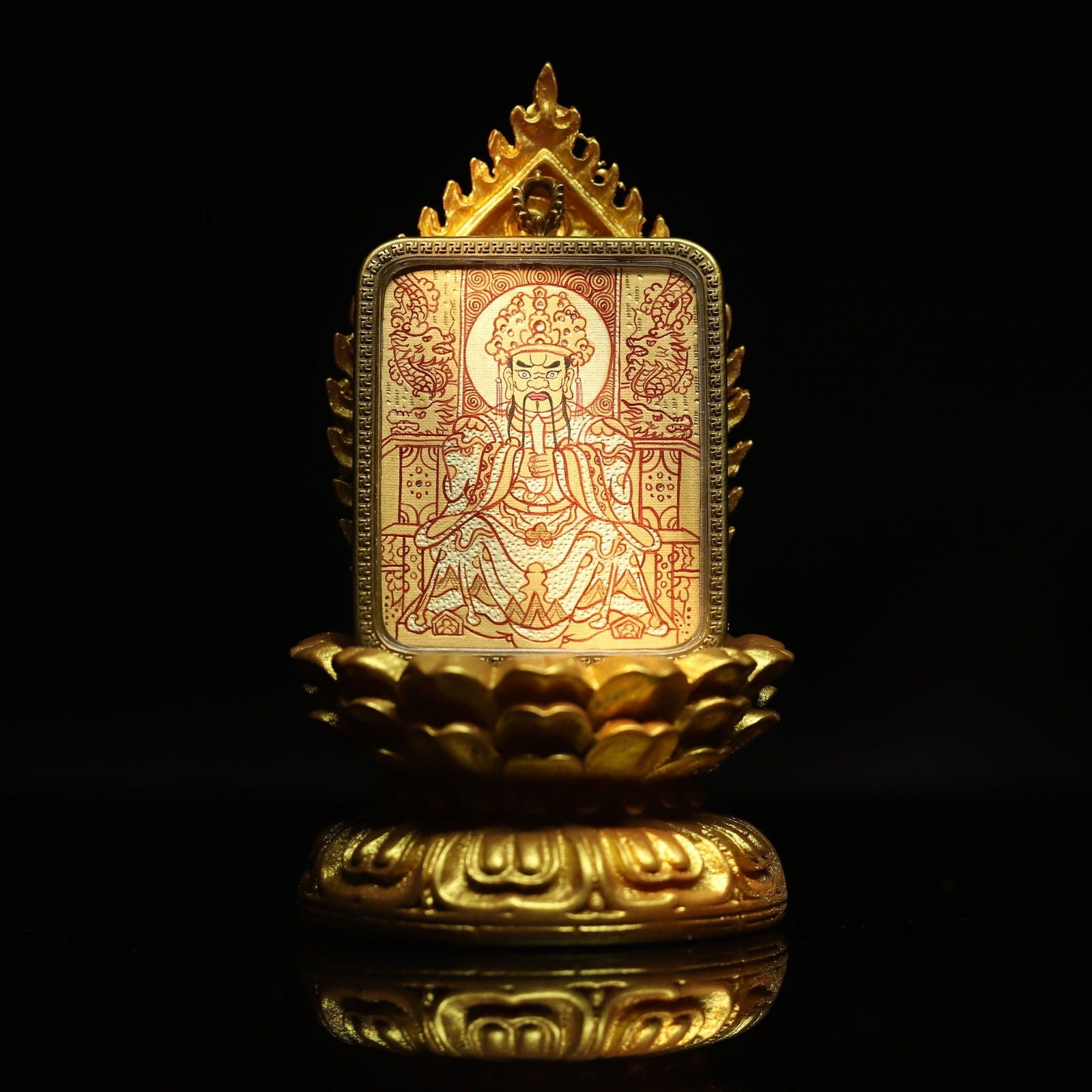 Thangka_Buddha_Hand_Painted_Gold_Wealth_and_Protection_Dragon_WuYe_Square_Thangka_-_Thangka_Buddha_-_Thangka_Buddha-2787672