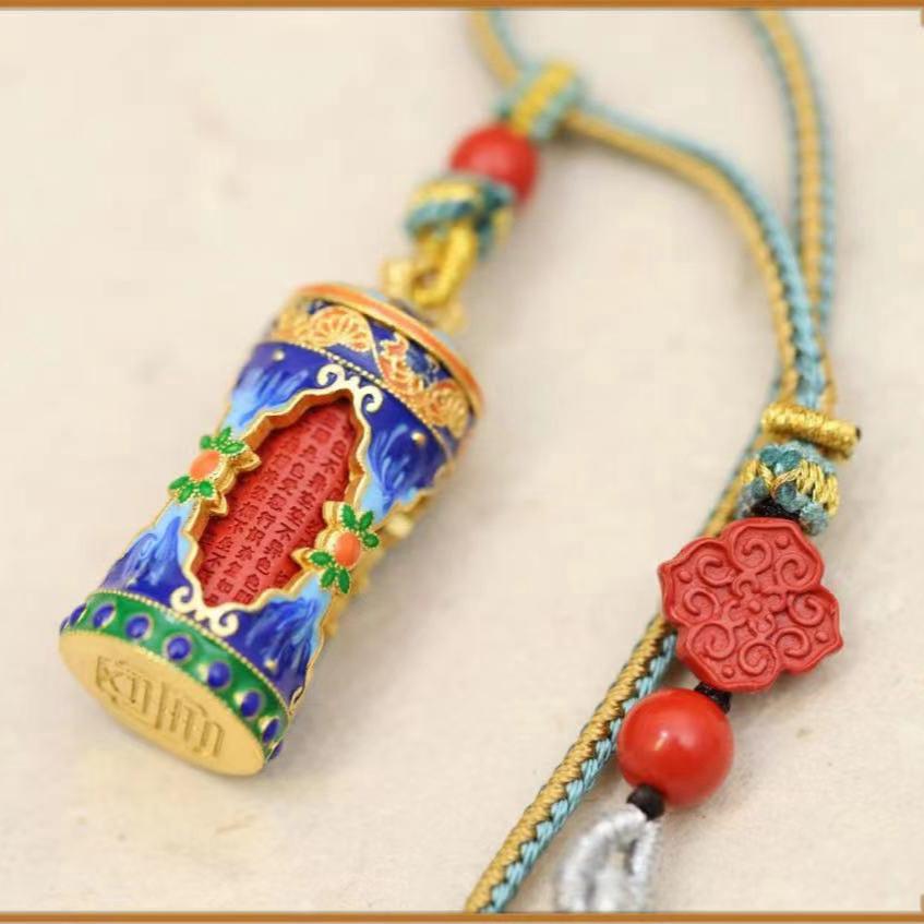 Thangka_Buddha_Sterling_Silver_Cloisonne_Cleansing_Prayer_Wheel_Pendant_-_Thangka_Buddha_-_-2462605