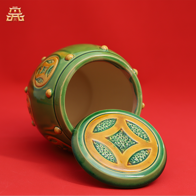 Thangka_Buddha_Traditional_Chinese_Green_Glazed_Liuli_Pot_-_Artisan_Hand-Crafted_Ceramic_Storage_Vessel_-_Thangka_Buddha_-_-6023774